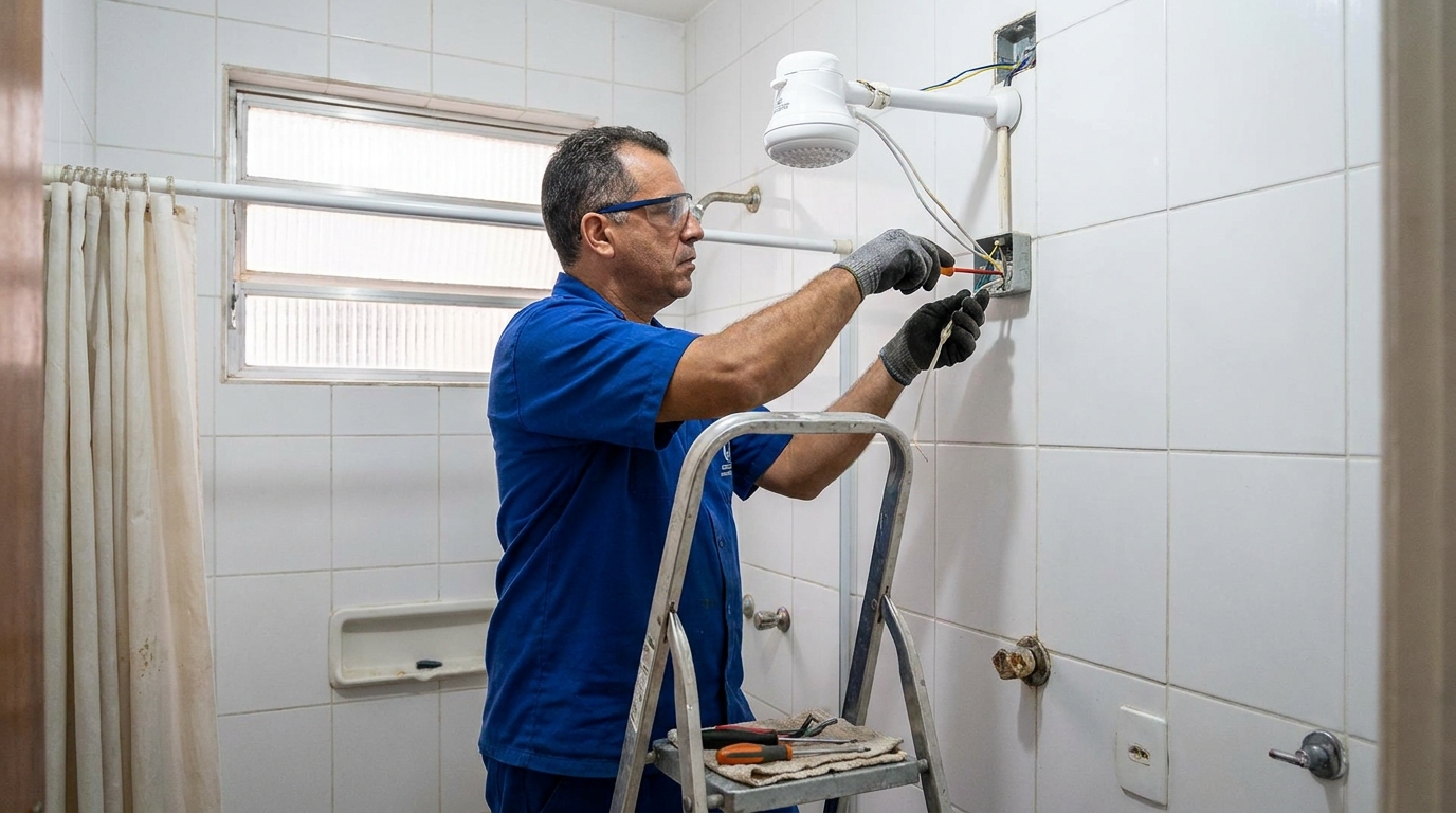 Instalacao de chuveiro eletrico em Ipatinga‑MG