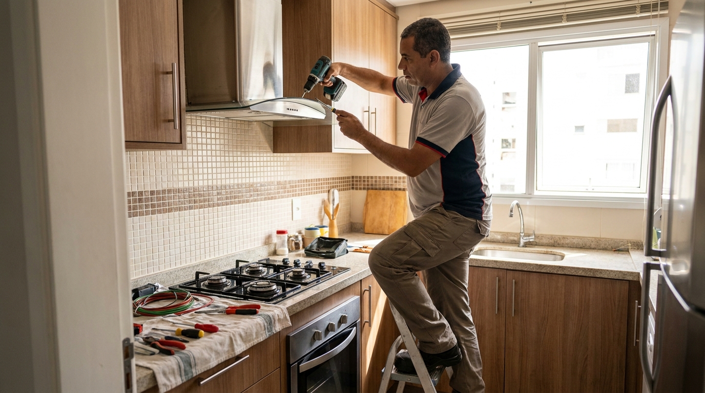 Instalacao de coifa e exaustor profissional em Ipatinga‑MG