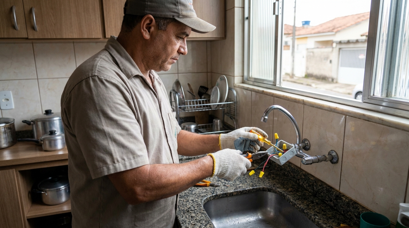 Instalacao de torneira eletrica profissional em Ipatinga‑MG