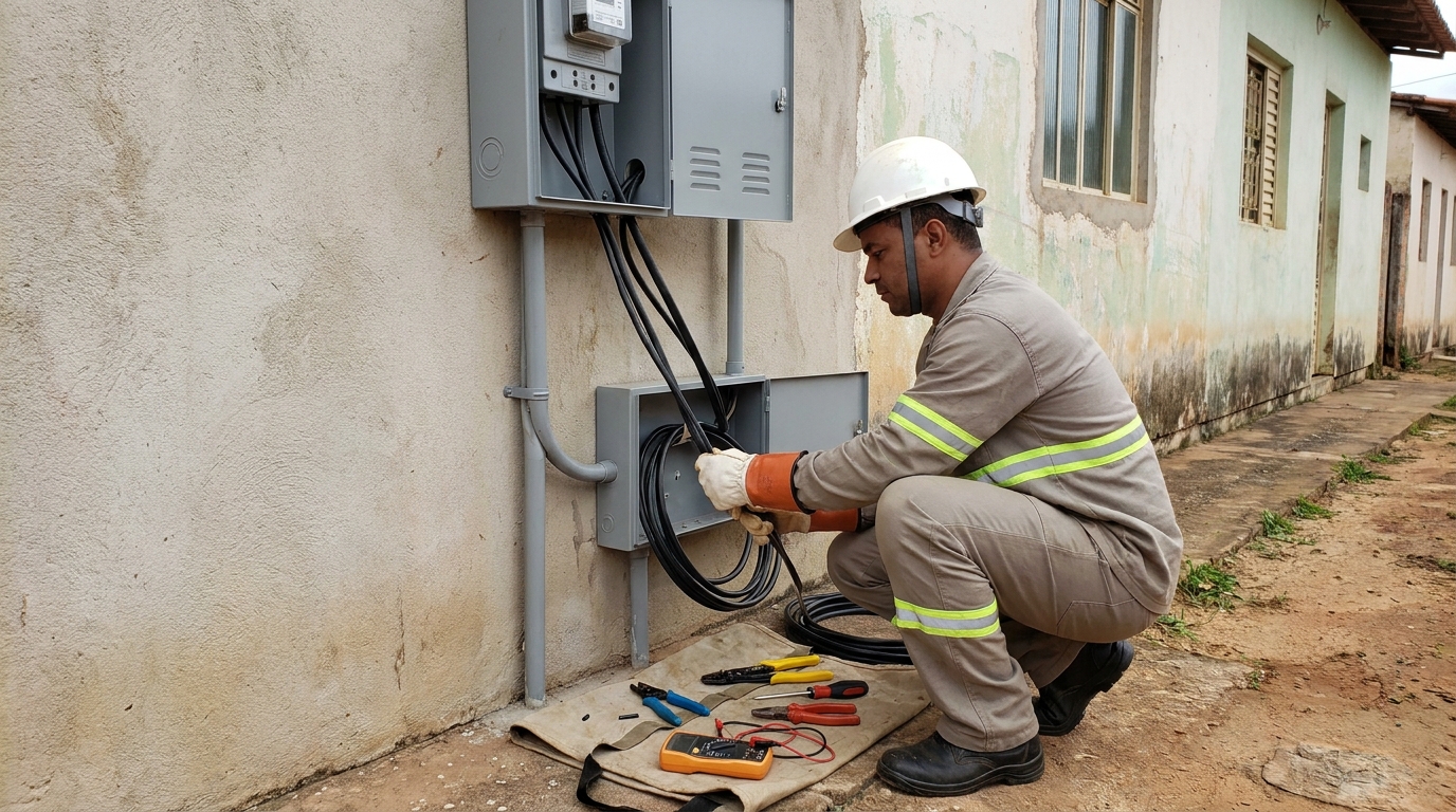 Troca de padrao de energia em Ipatinga‑MG